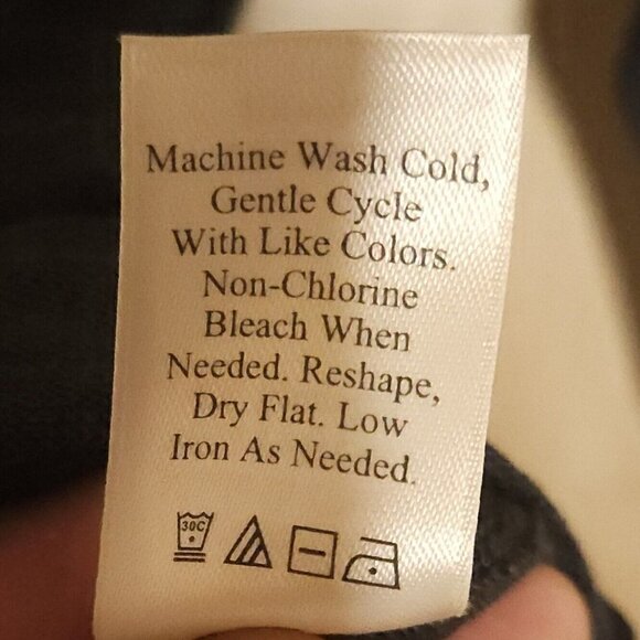 Coldwater Creek Grey New Stretchy Fit Flare Knit Dress Medium - Picture 7 of 7